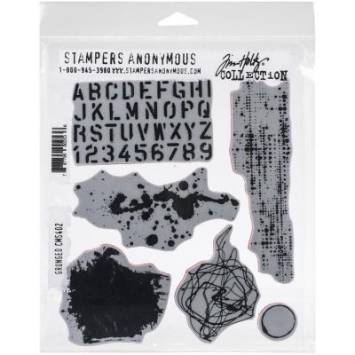 Stampers Anonymous Tim Holtz Cling Stamps - Grunged